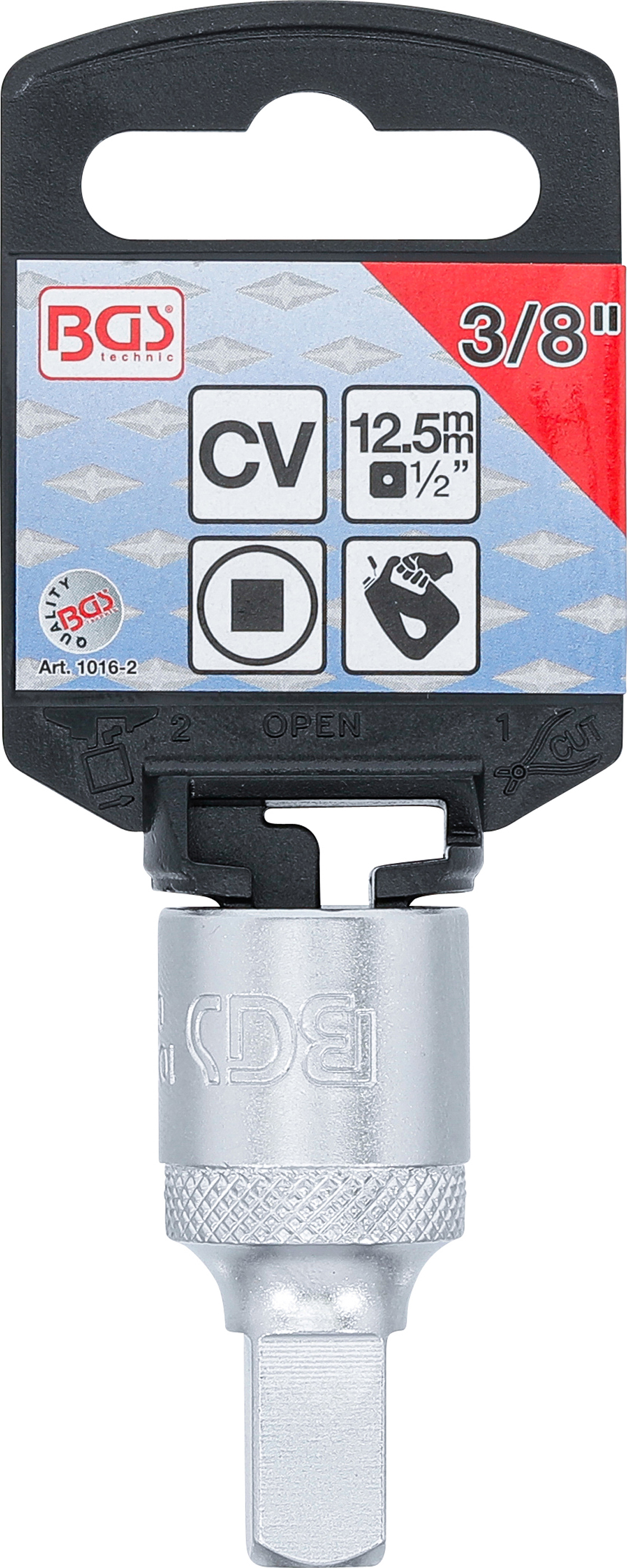 BGS Öldienstschlüssel | Antrieb Innenvierkant 12,5 mm (1/2") | Abtrieb Innenvierkant | 3/8"