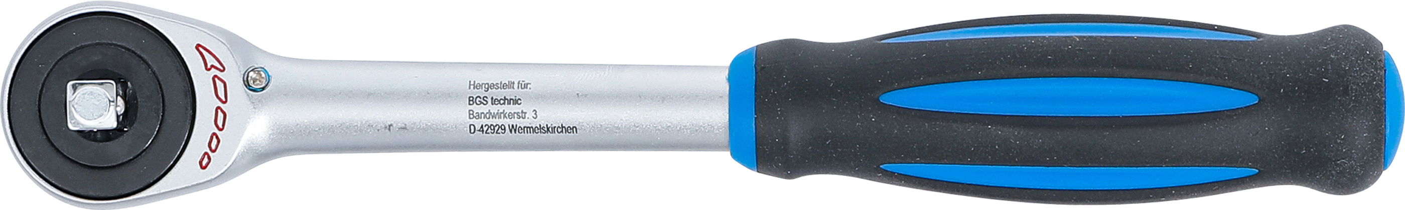 BGS Umschaltknarre mit Drehgriff | Abtrieb Außenvierkant 6,3 mm (1/4")