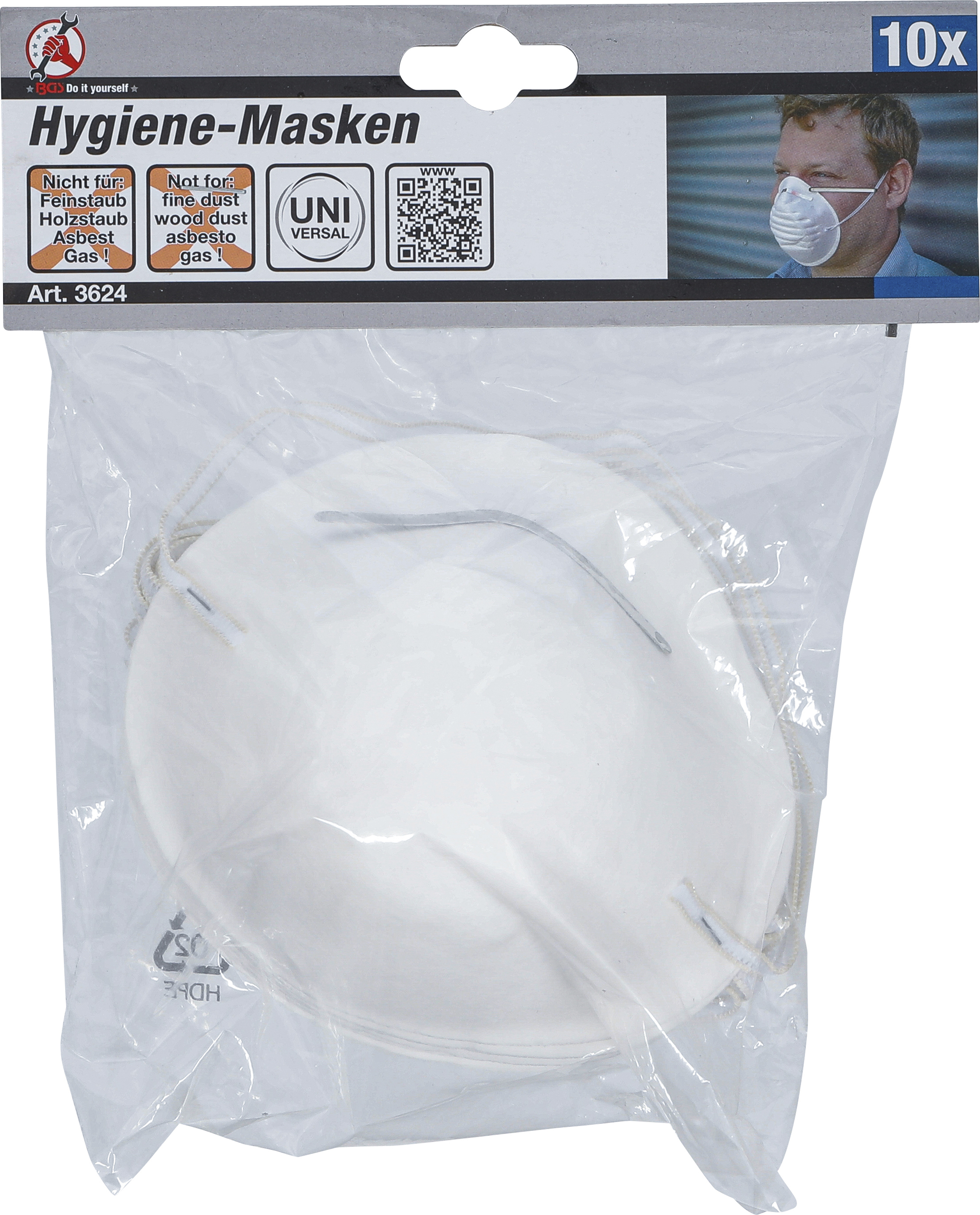 BGS Hygiene-Masken | 10 Stück