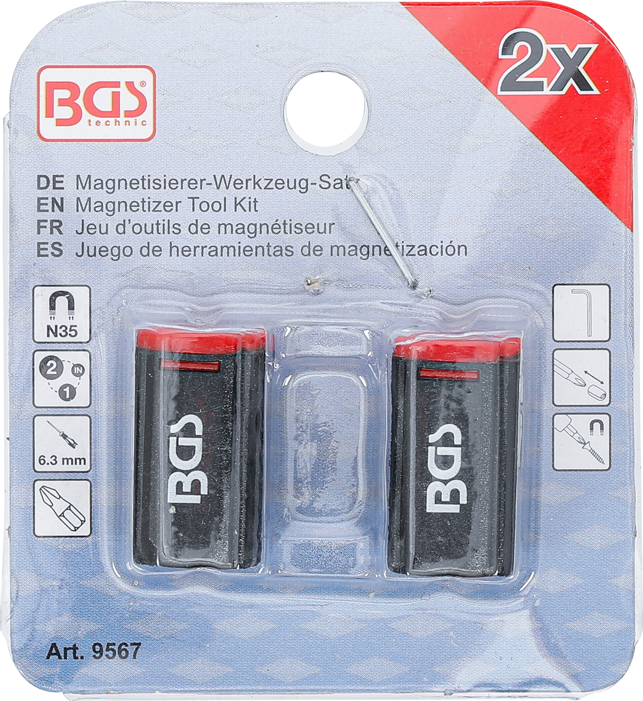 BGS Magnetisierer-Werkzeug-Satz | 2-tlg.