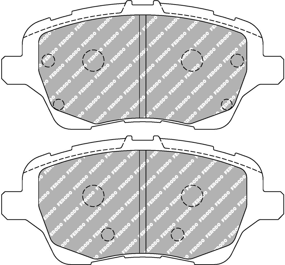 Bremsbelagsatz, Scheibenbremse