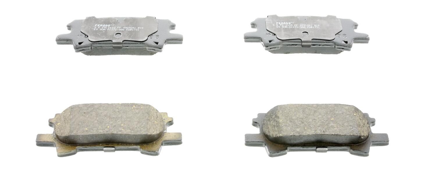 Bremsbelagsatz, Scheibenbremse