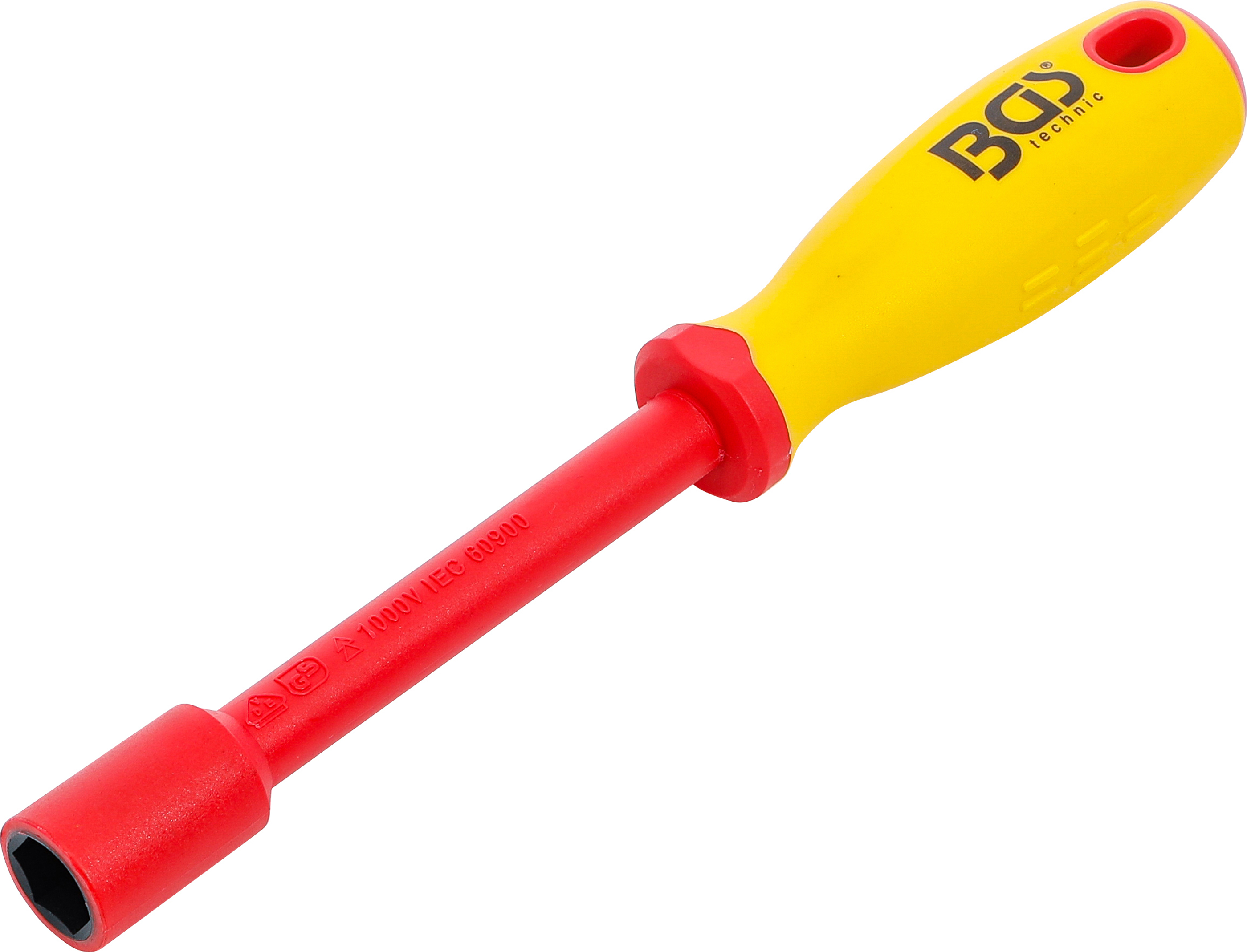 BGS VDE-Steckschlüssel-Schraubendreher | Sechskant | SW 14 mm | Klingenlänge 125 mm