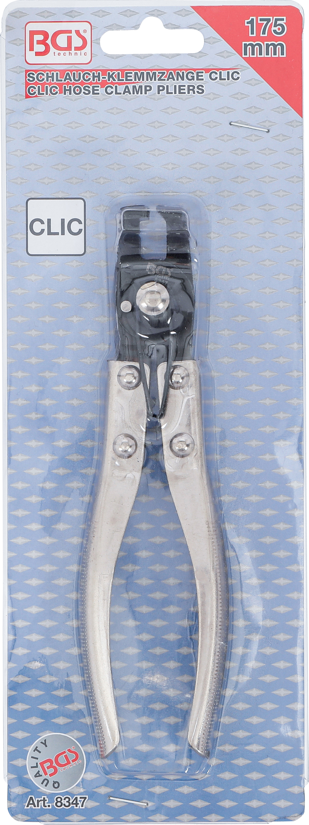 BGS Schlauchklemmenzange | für CLIC Schlauchschellen | 175 mm