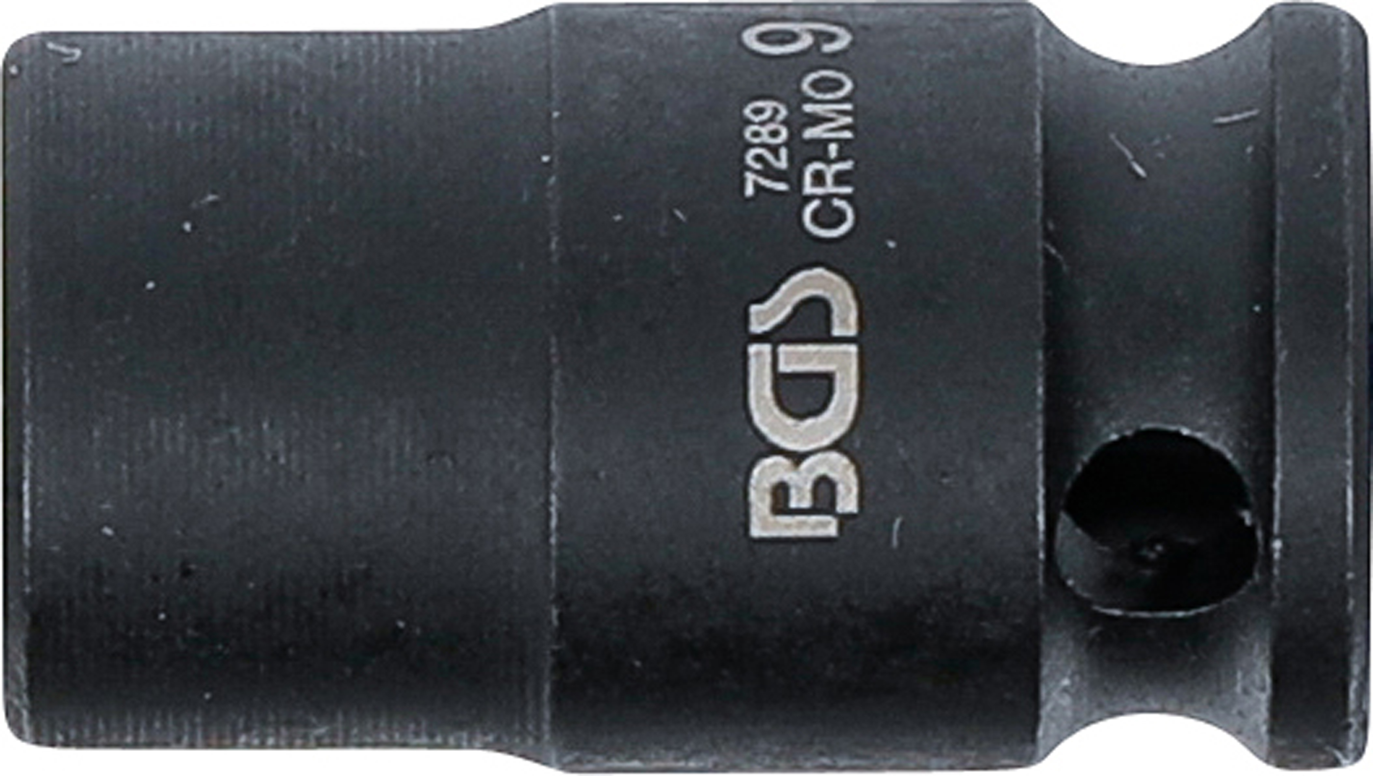 BGS Kraft-Steckschlüssel-Einsatz Sechskant | Antrieb Innenvierkant 6,3 mm (1/4") | SW 9 mm