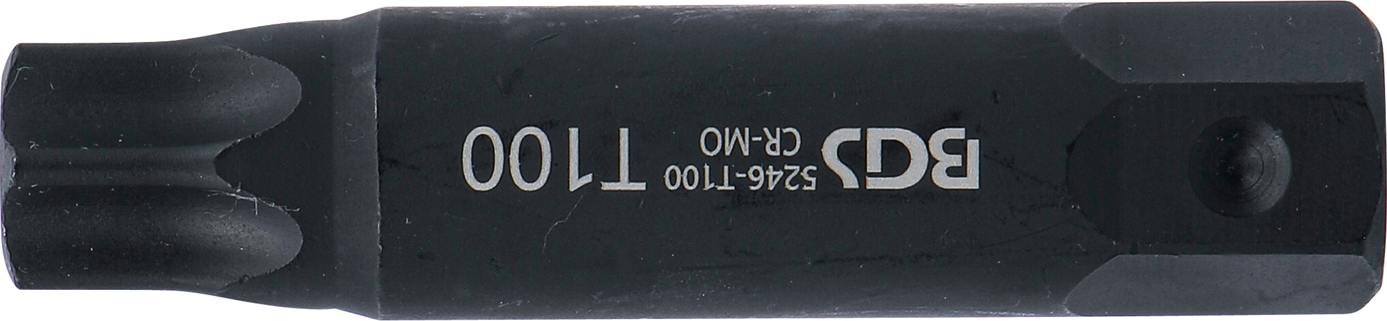 BGS Bit | Länge 100 mm | Antrieb Außensechskant 22 mm | T-Profil (für Torx) T100