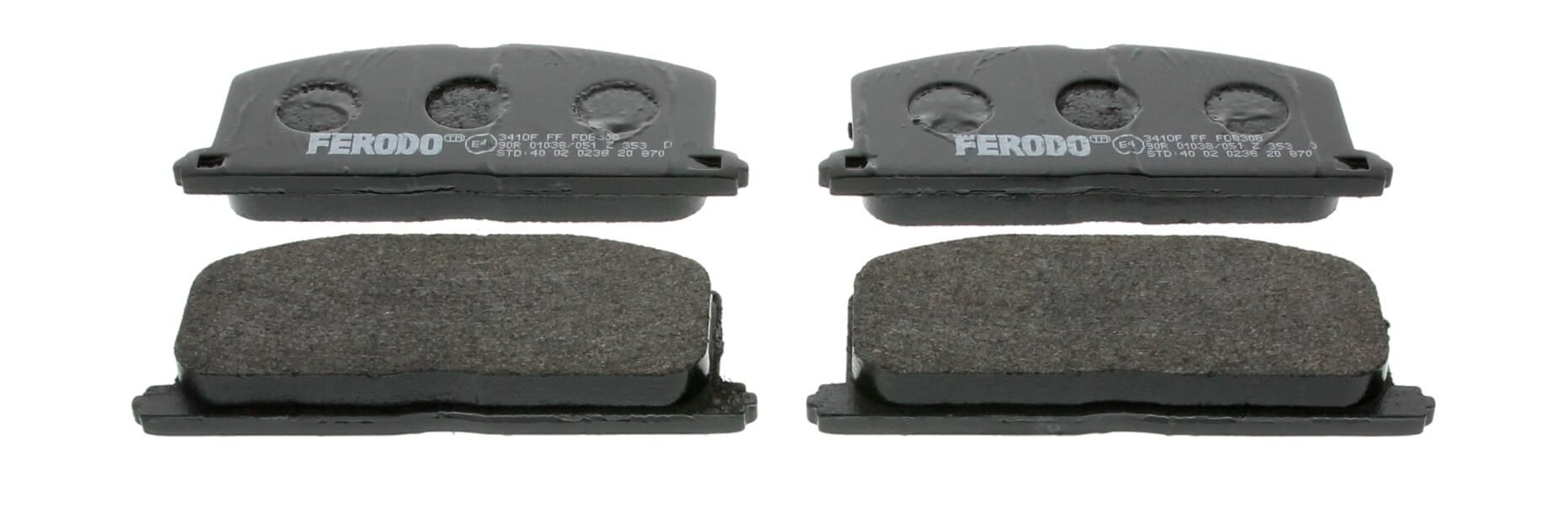 Bremsbelagsatz, Scheibenbremse