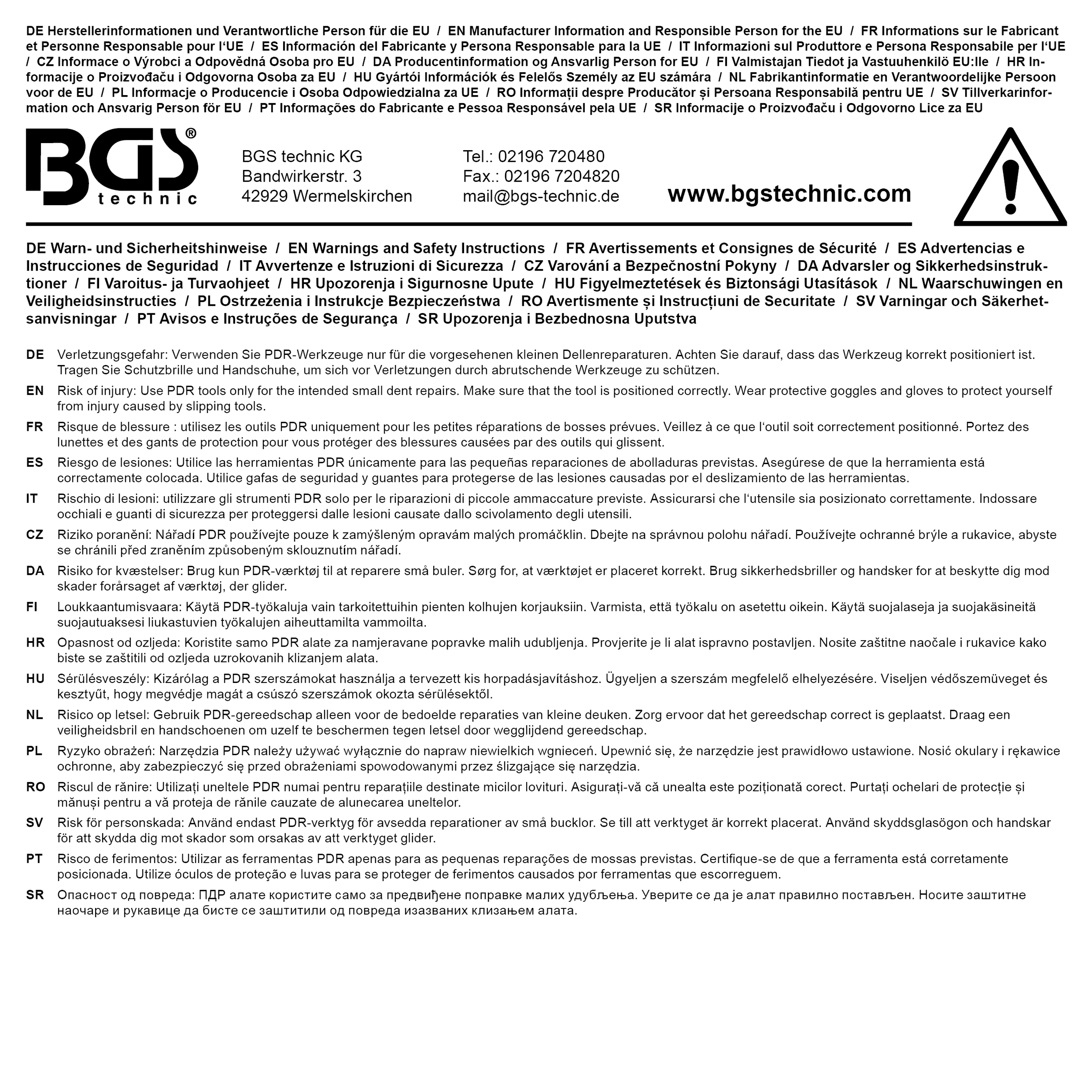 BGS Profi-Ausbeul-Werkzeug-Satz