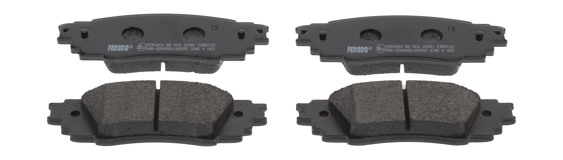 Bremsbelagsatz, Scheibenbremse