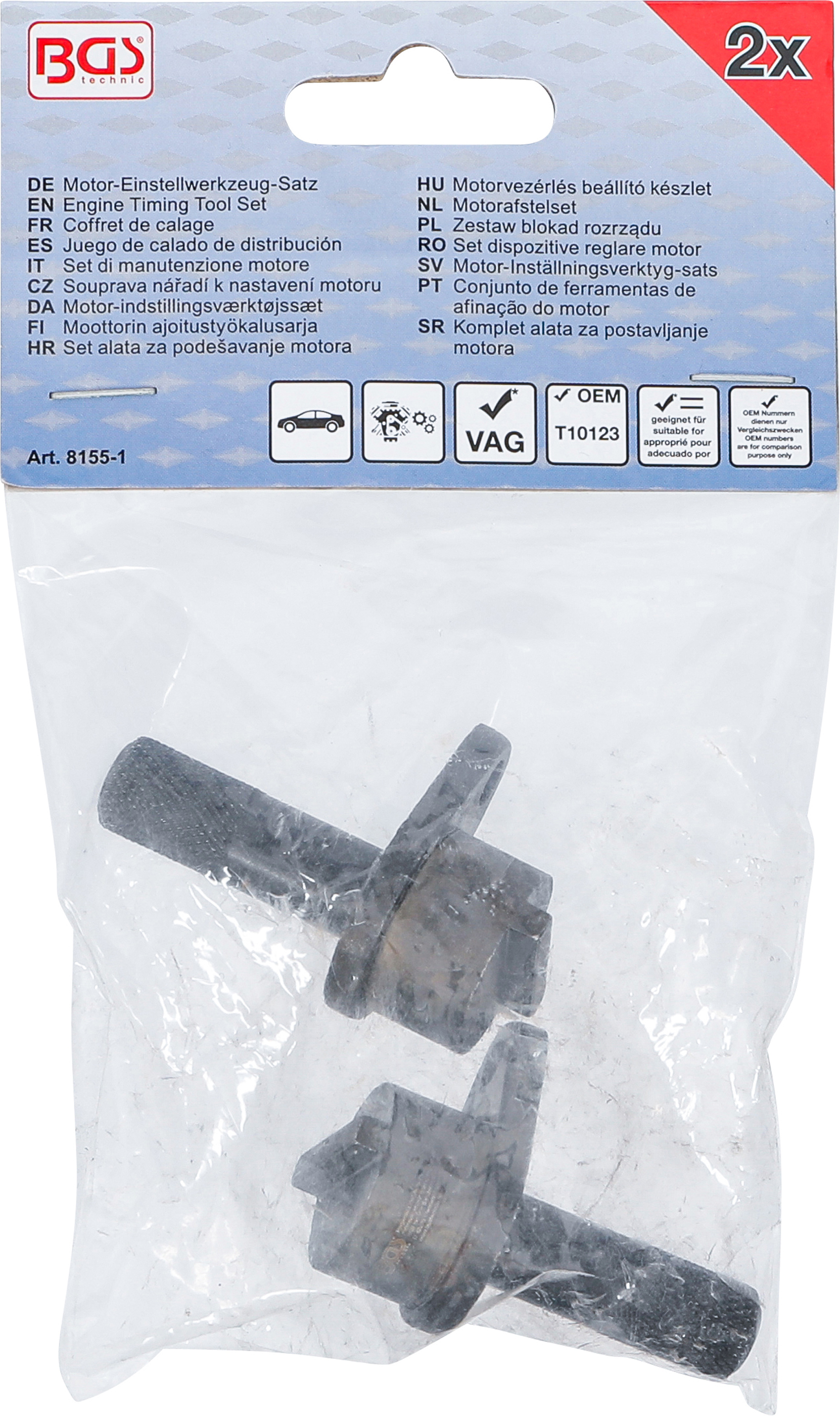 BGS Motor-Einstellwerkzeug-Satz | für VW 1.2 | 2-tlg.