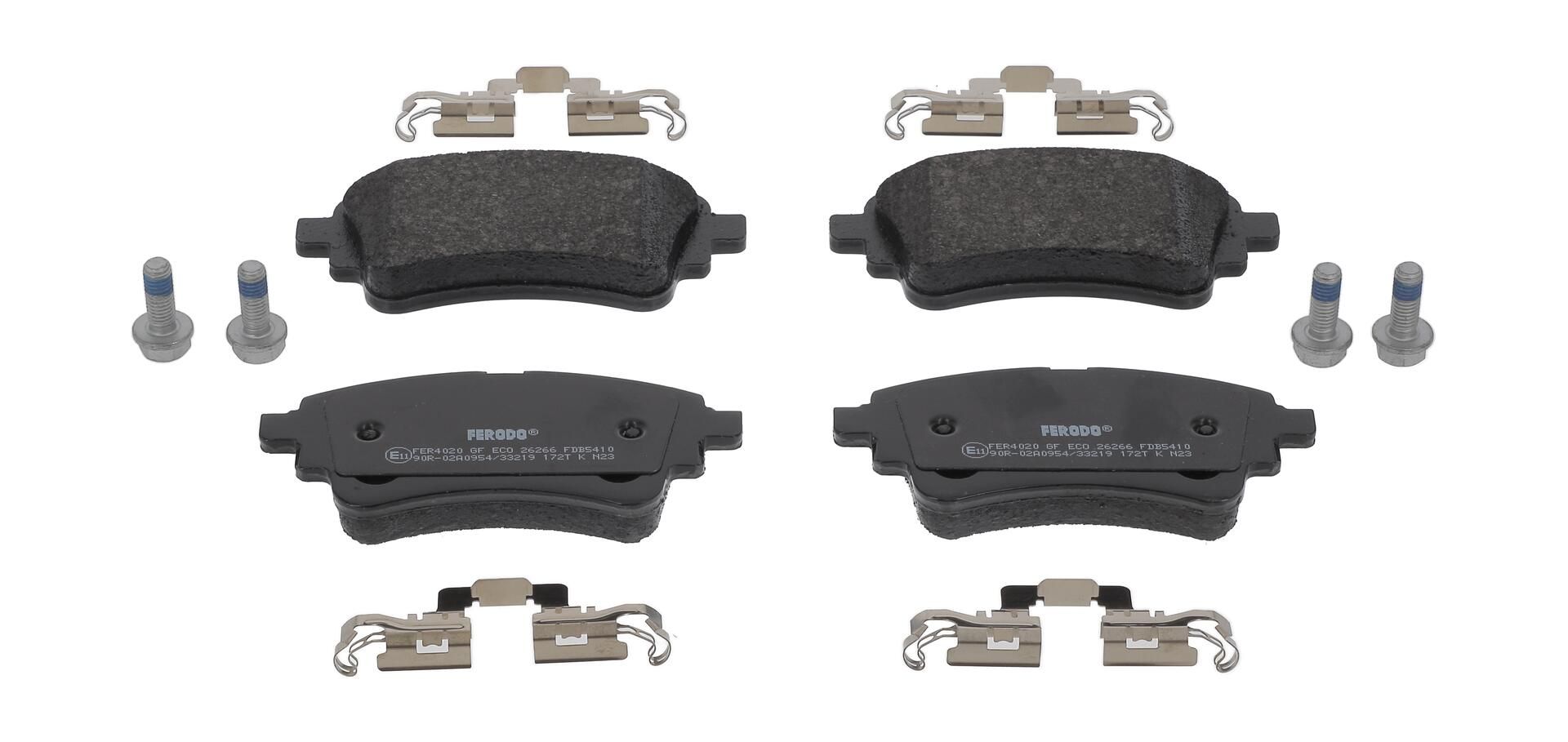 Bremsbelagsatz, Scheibenbremse