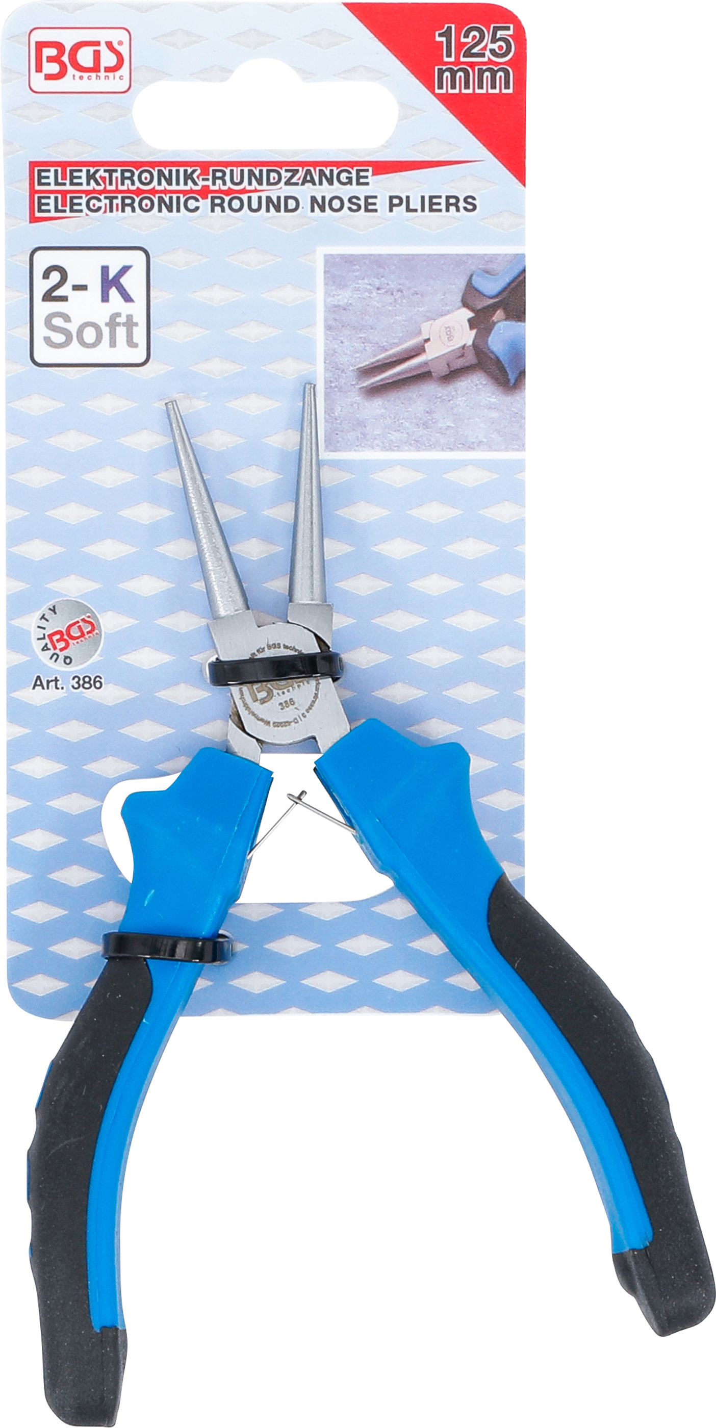 BGS Elektronik-Rundzange | 125 mm