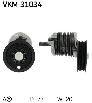 Riemenspanner, Keilrippenriemen