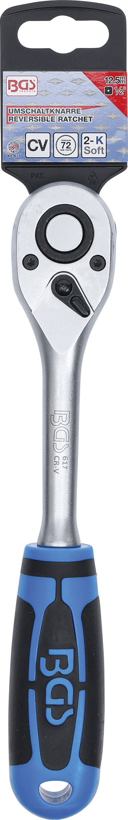 BGS Umschaltknarre | Abtrieb Außenvierkant 12,5 mm (1/2")