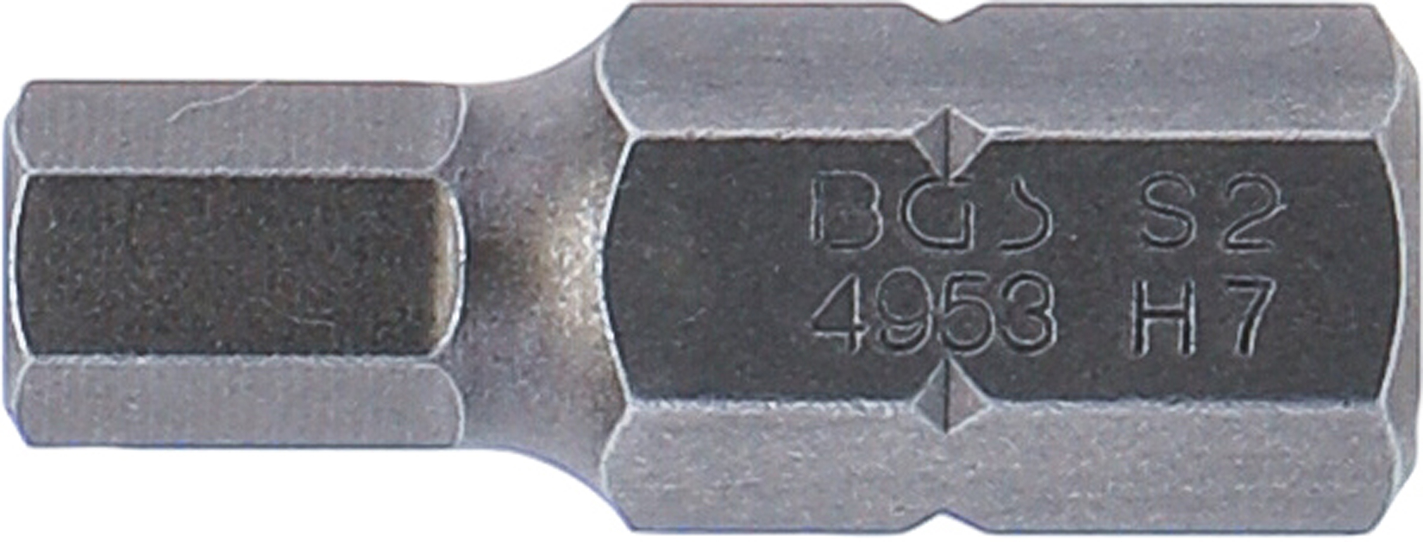 BGS Bit | Länge 30 mm | Antrieb Außensechskant 10 mm (3/8") | Innensechskant 7 mm