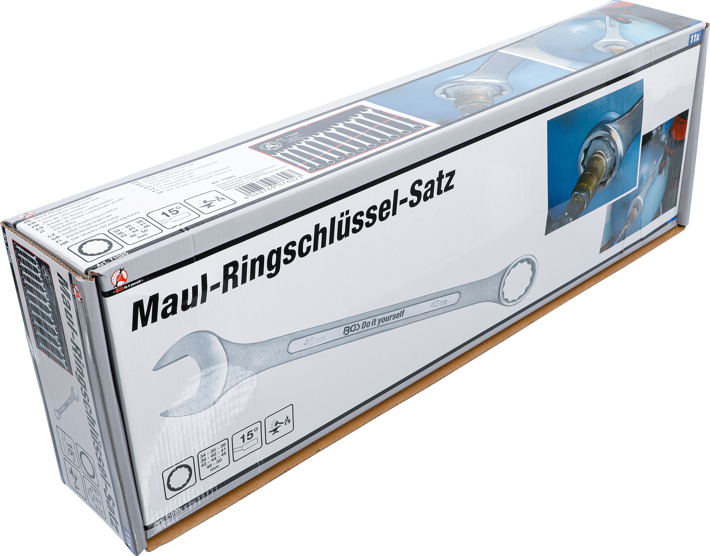BGS Maul-Ringschlüssel-Satz | XXL | SW 34 - 50 mm | 11-tlg.