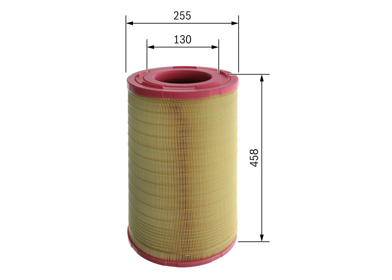 Luftfilter “BOSCH Filtereinsatz , 255 mm, 129,5 mm”