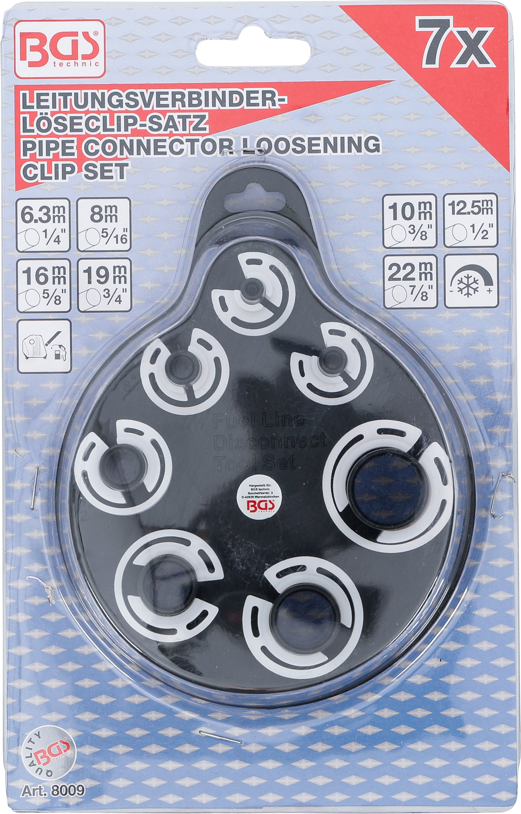 BGS Leitungsverbinder-Löseclip-Satz | 7-tlg.
