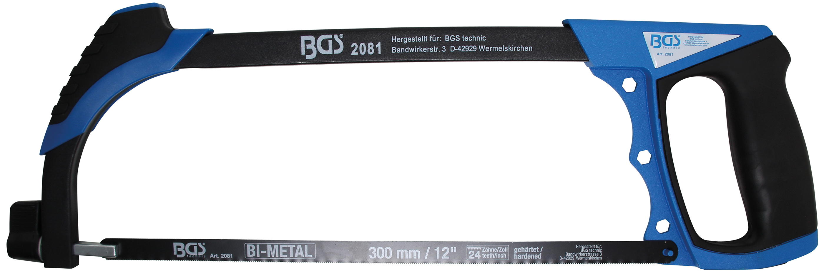 BGS Aluminium-Sägebogen | inkl. HSS-Sägeblatt | 300 mm