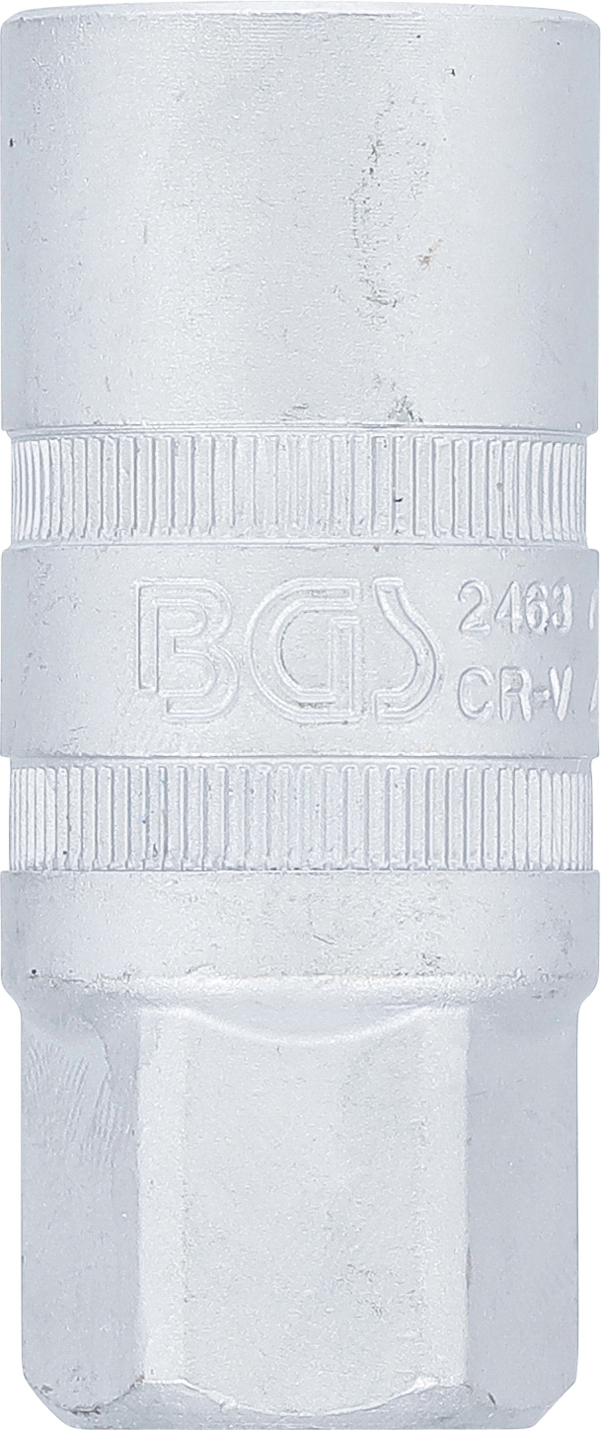 BGS Zündkerzen-Einsatz mit Magnet, Sechskant | Antrieb Innenvierkant 12,5 mm (1/2") | SW 21 mm