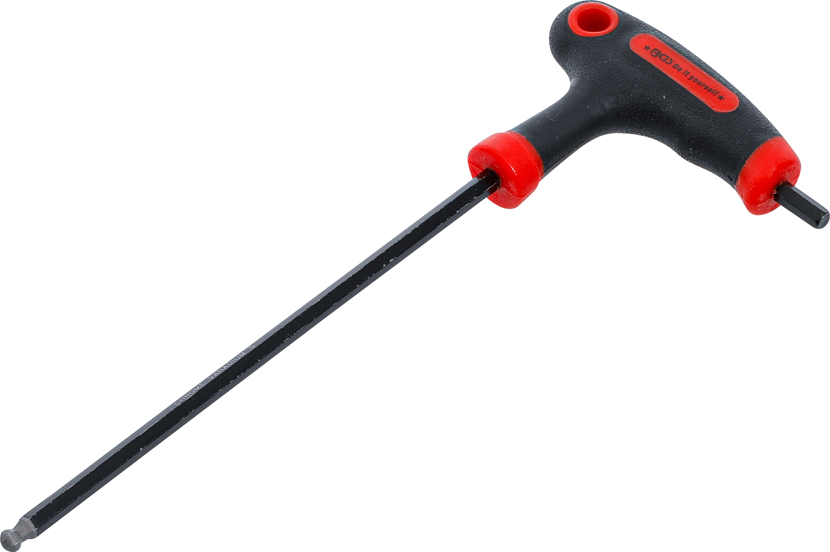 BGS Schraubendreher mit T-Griff und seitlicher Klinge | Innensechskant / Innensechskant mit Kugelkopf 5 mm