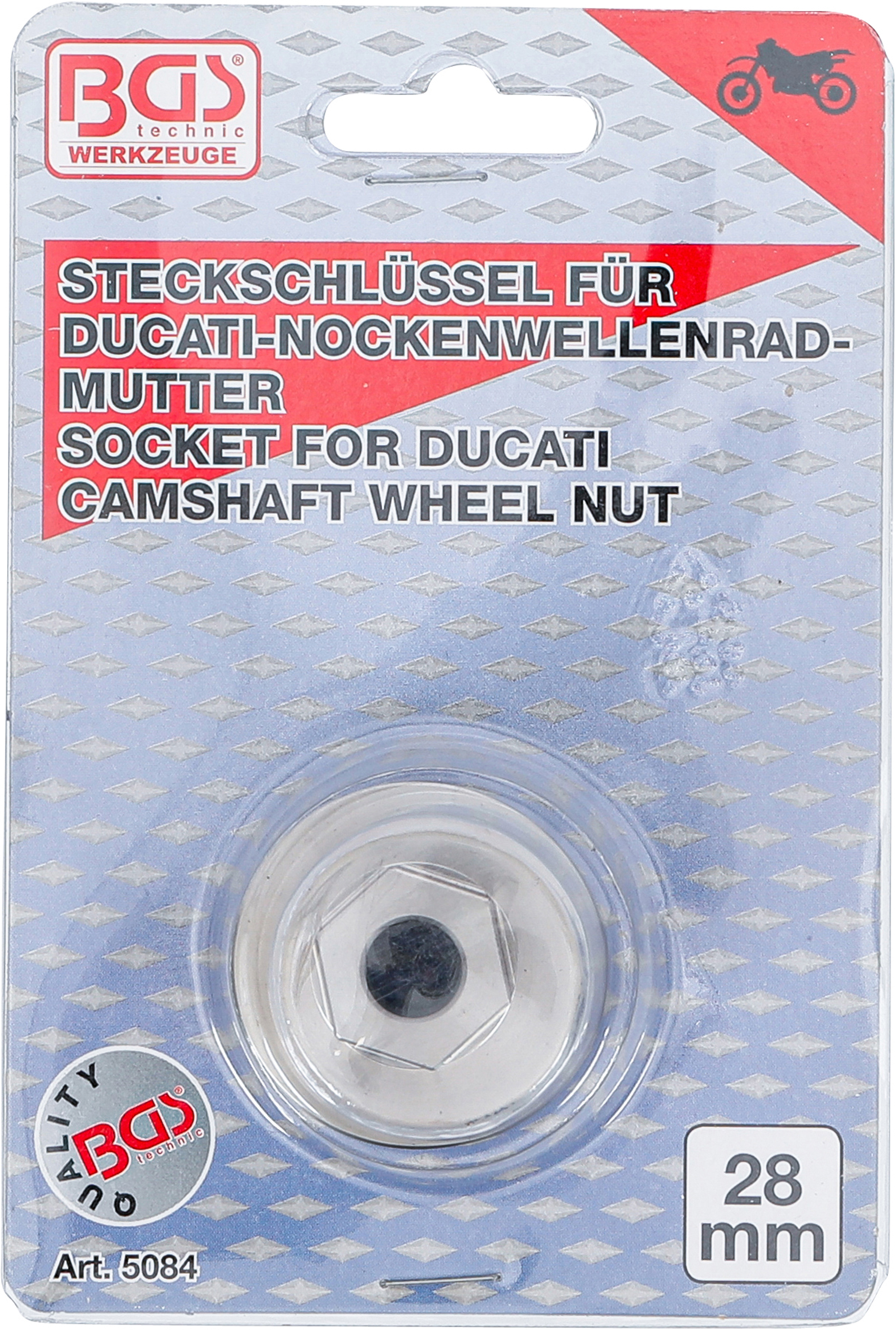 BGS Spezial-Einsatz | für Ducati Nockenwellenradmuttern | 28 mm