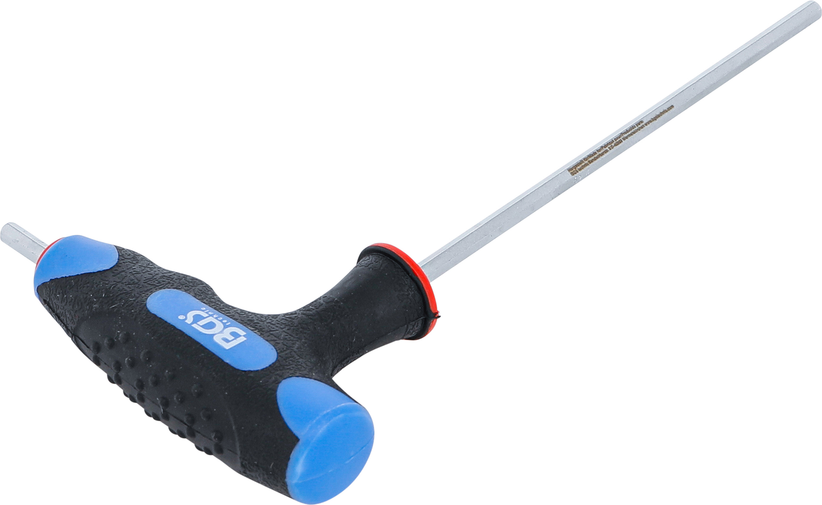 BGS Schraubendreher mit T-Griff und seitlicher Klinge | Innensechskant 4 mm