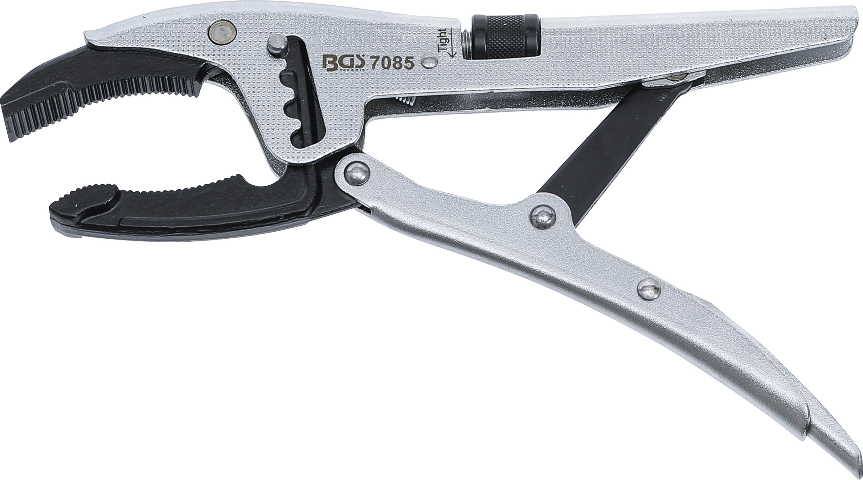 BGS Gripzange | 4-fache Schnelljustierung | tiefgekröpfte Unterbacke | französischer Typ | 250 mm