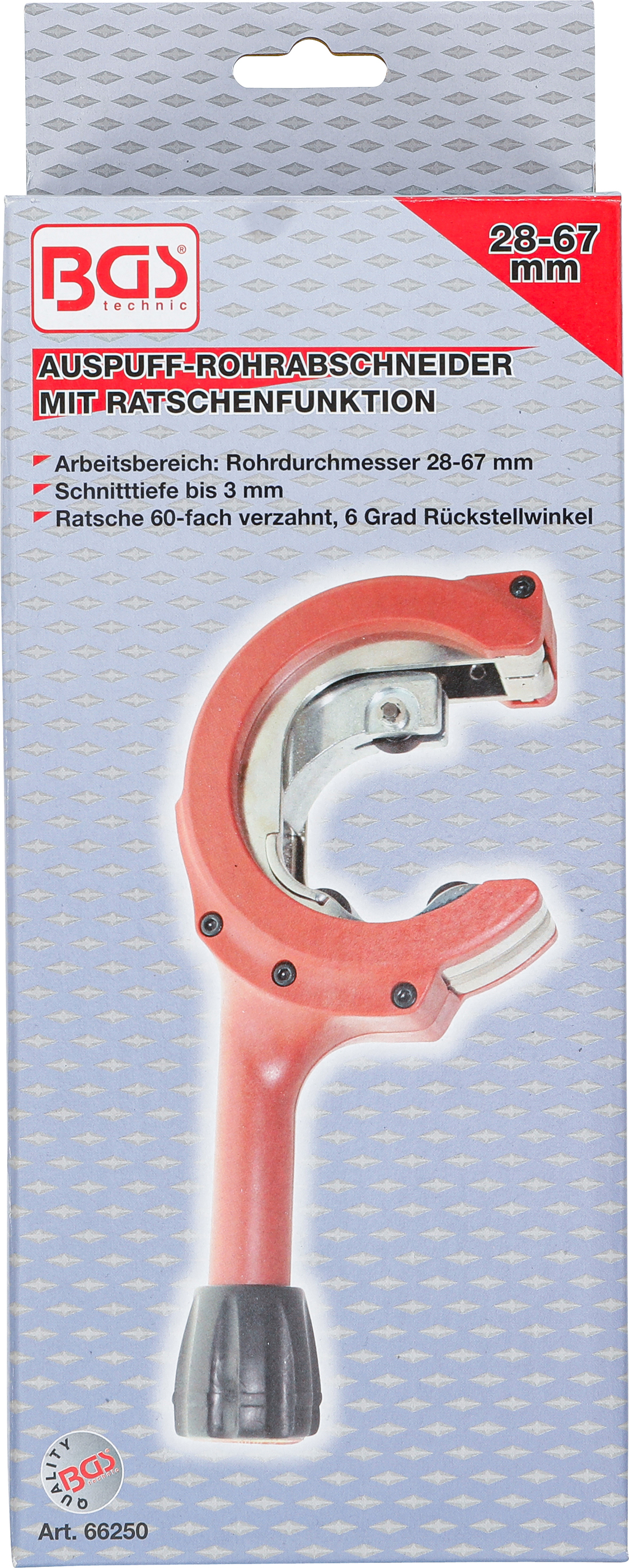 BGS Auspuff-Rohrabschneider mit Ratschenfunktion | 28 - 67 mm