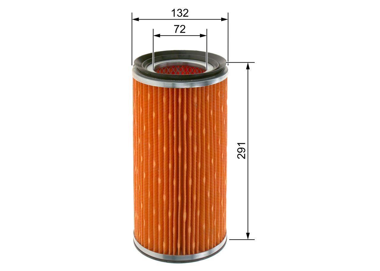 Luftfilter “BOSCH Filtereinsatz , 132 mm, 72 mm”