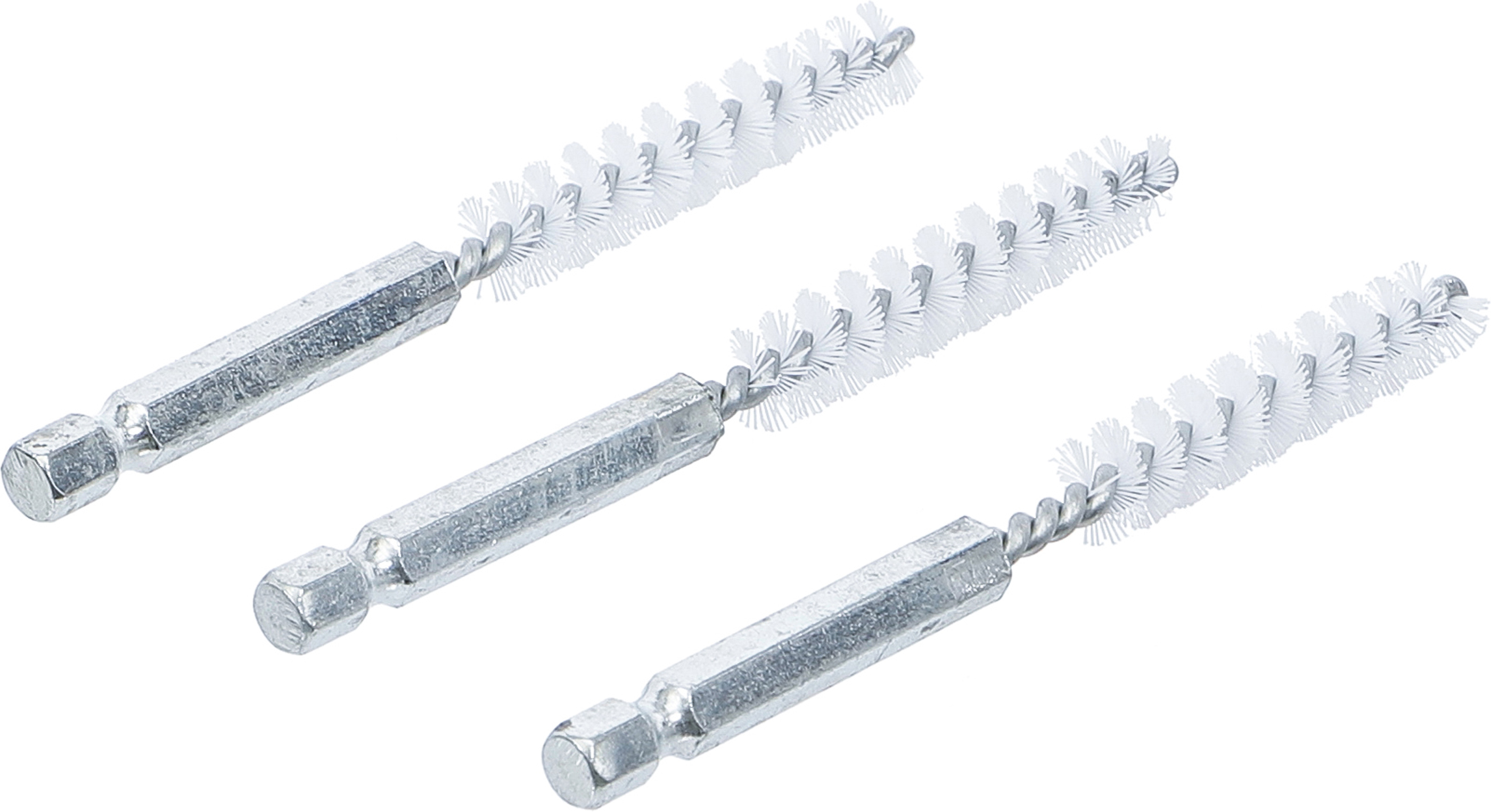 BGS Nylonbürste | 9 mm | Antrieb Außensechskant 6,3 mm (1/4") | 3-tlg.