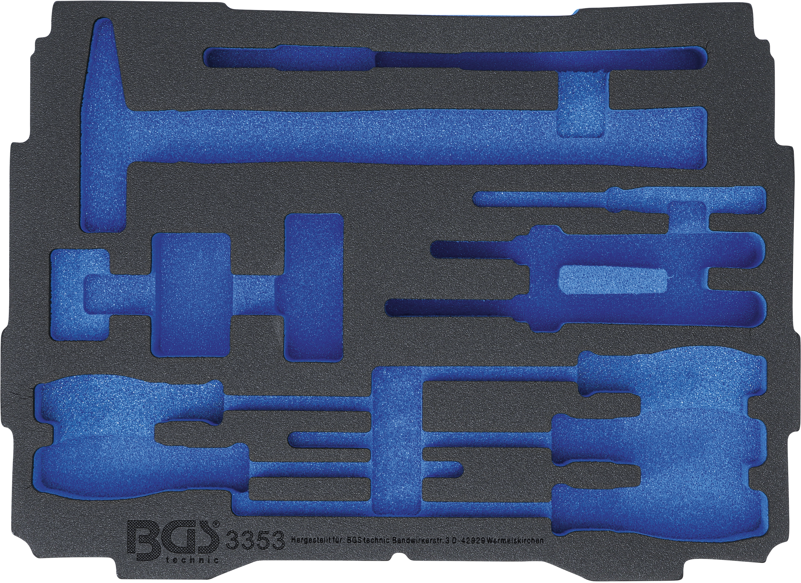 BGS Schaumeinlage für Art. BOXSYS1 & 2 | leer | für Art. 3353