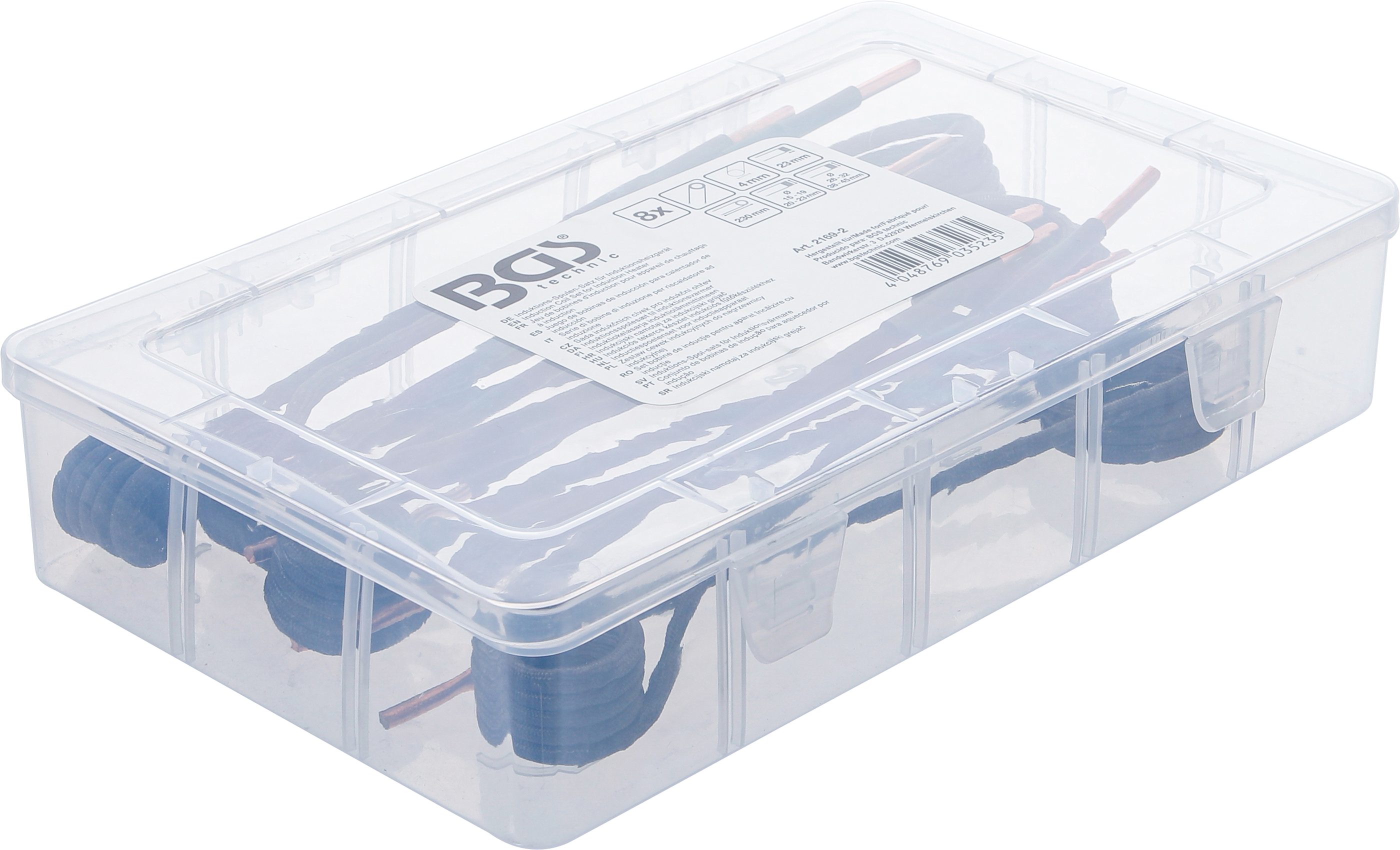 BGS Induktions-Spulen-Satz für Induktionsheizgerät | gerade Bauform | für Art. 2169, 3390, 3391 | 8-tlg.