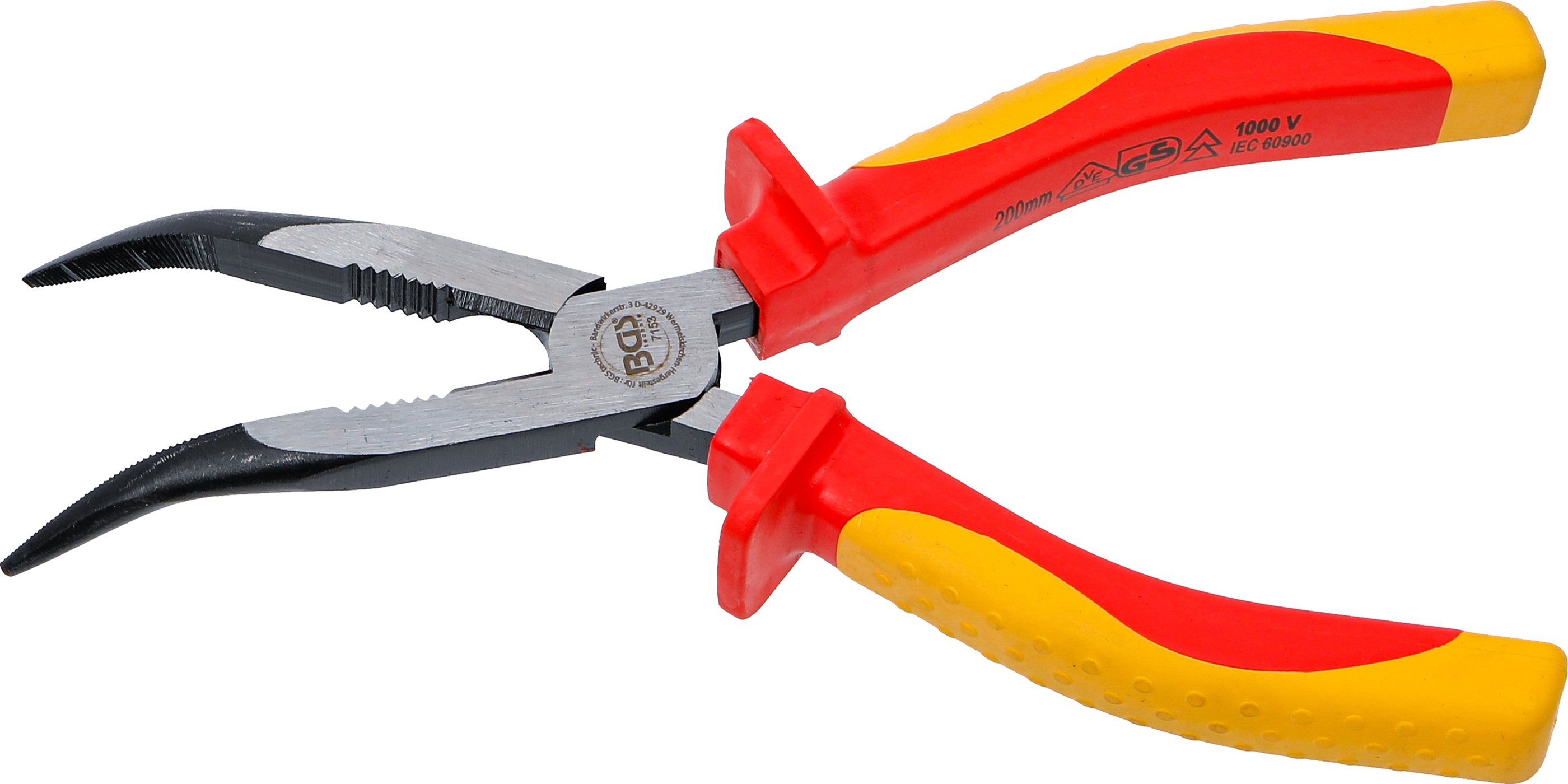 BGS VDE-Telefonzange | abgewinkelt | 200 mm