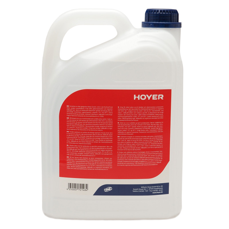 Hoyer AdBlue mit Ausgießer Harnstofflösung Ad Blue 5 Liter
