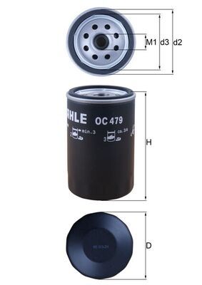 Ölfilter “KNECHT Anschraubfilter , 75 mm, 123 mm”