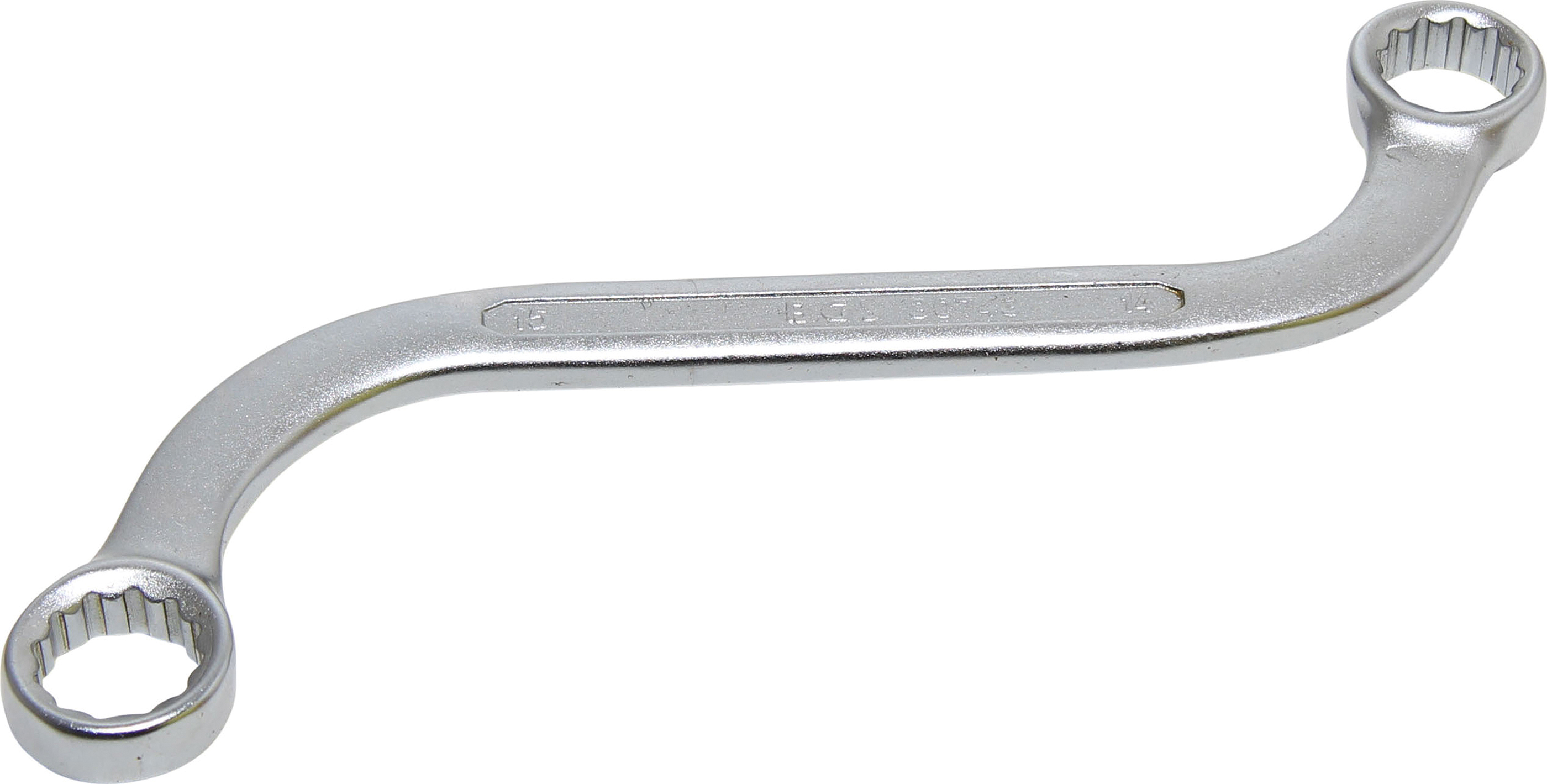 BGS S-Form Doppel-Ringschlüssel Zwölfkant | SW 14 x 15 mm