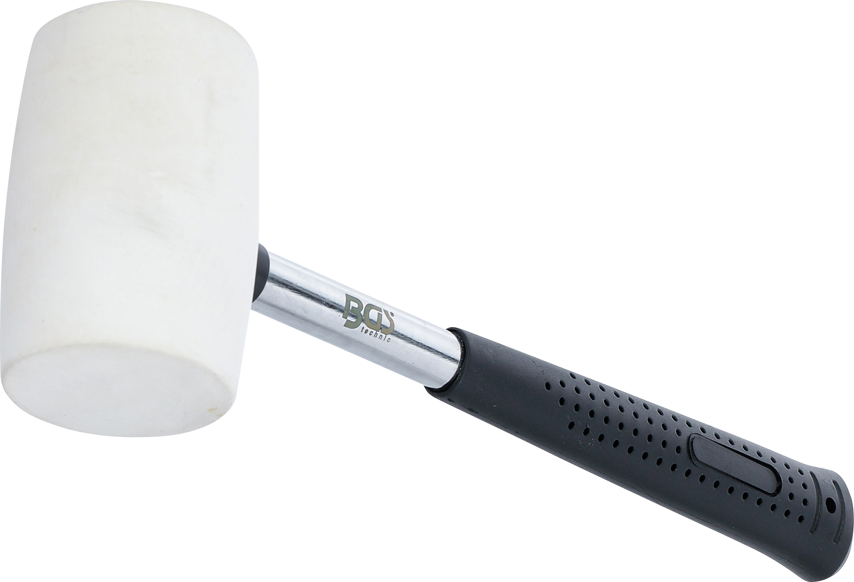 BGS Gummihammer | Metall-Stiel | weißer Kopf | Ø 48 mm | 250 g