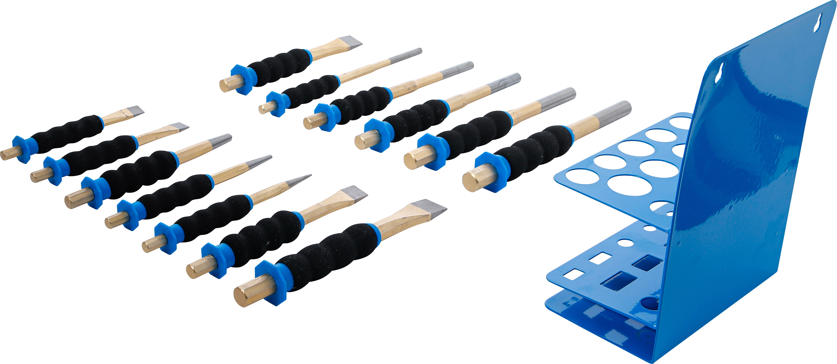 BGS Splintentreiber-/ Körner-/ Flachmeißel-Satz | mit Handschutz | 13-tlg.