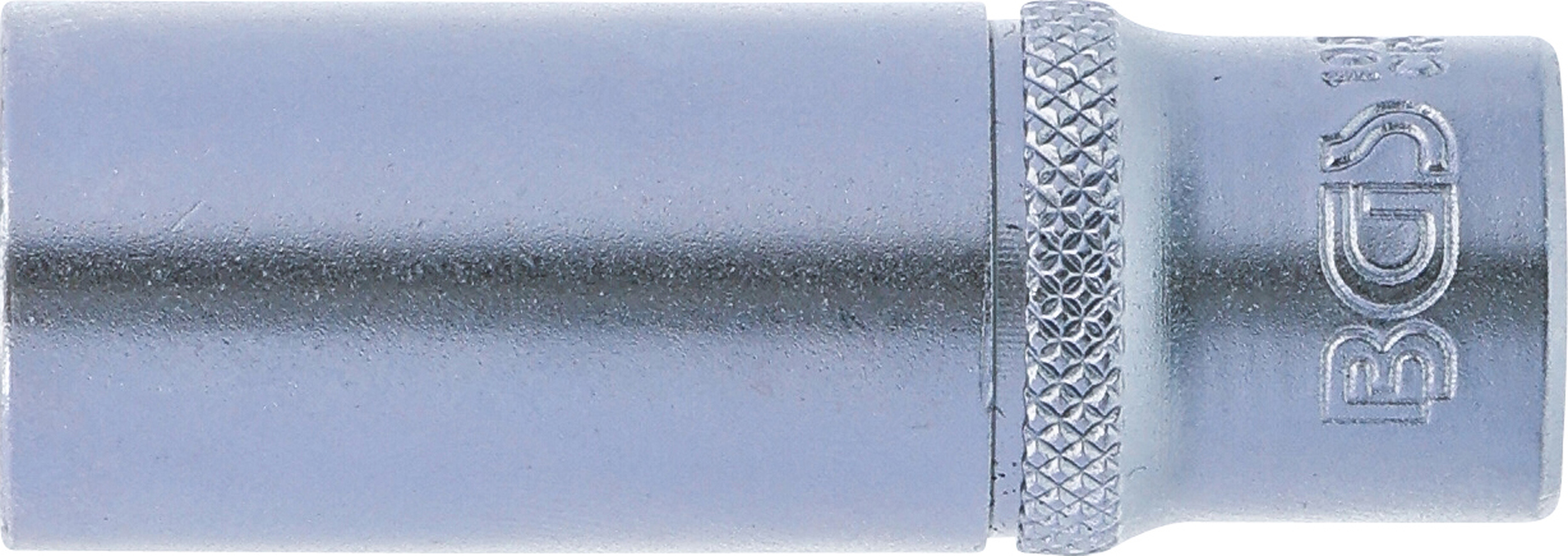 BGS Steckschlüssel-Einsatz Sechskant, tief | Antrieb Innenvierkant 6,3 mm (1/4") | SW 13 mm