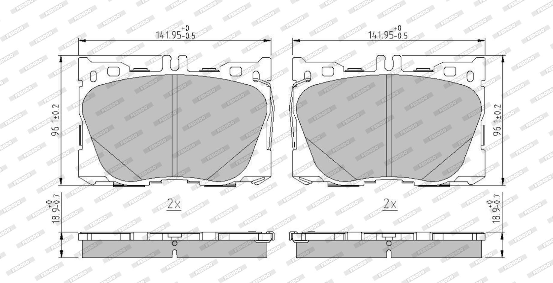 Bremsbelagsatz, Scheibenbremse