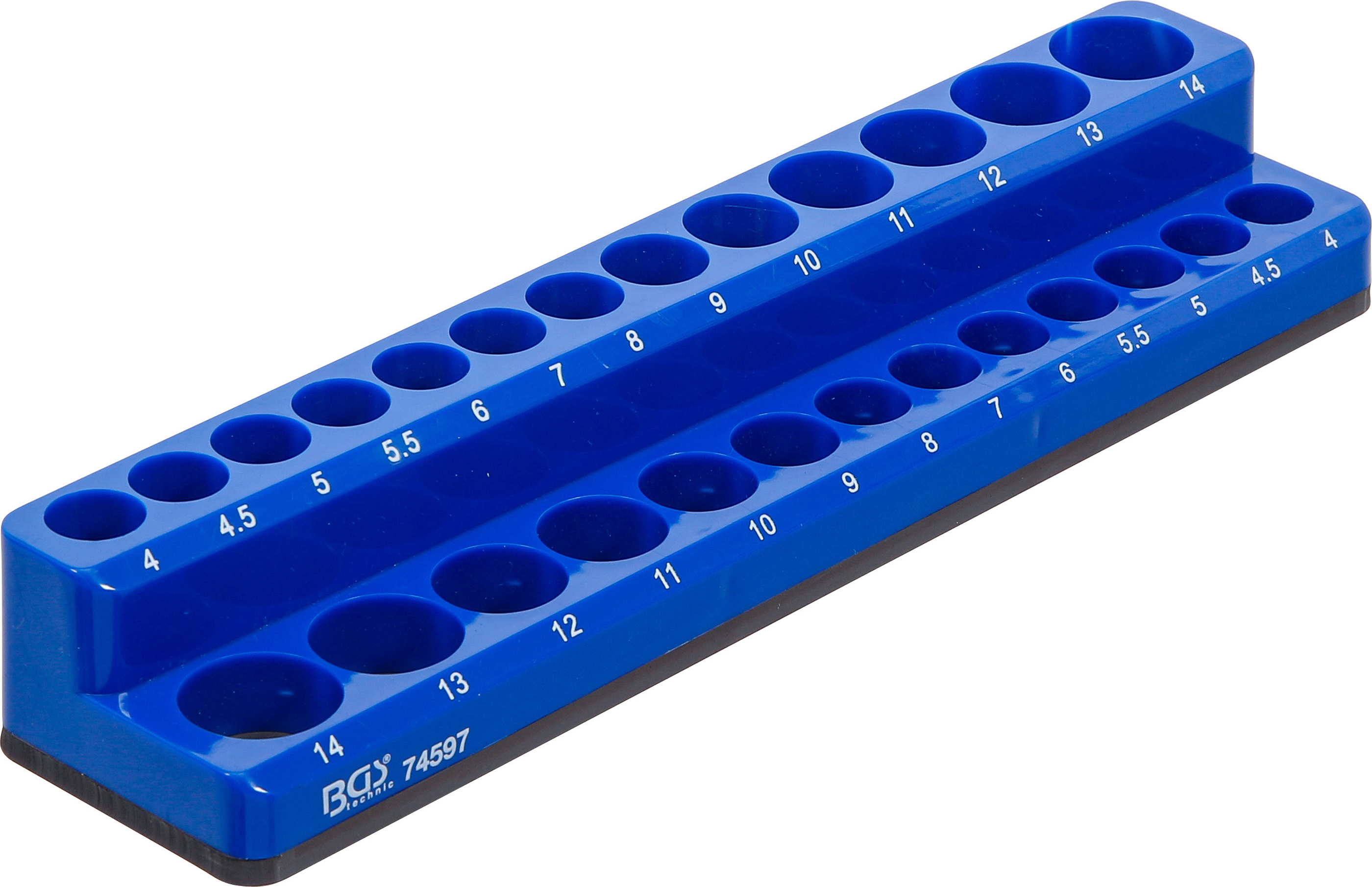 BGS Kunststoffhalter für Steckschlüssel-Einsätze | magnetisch | 6,3 mm (1/4")