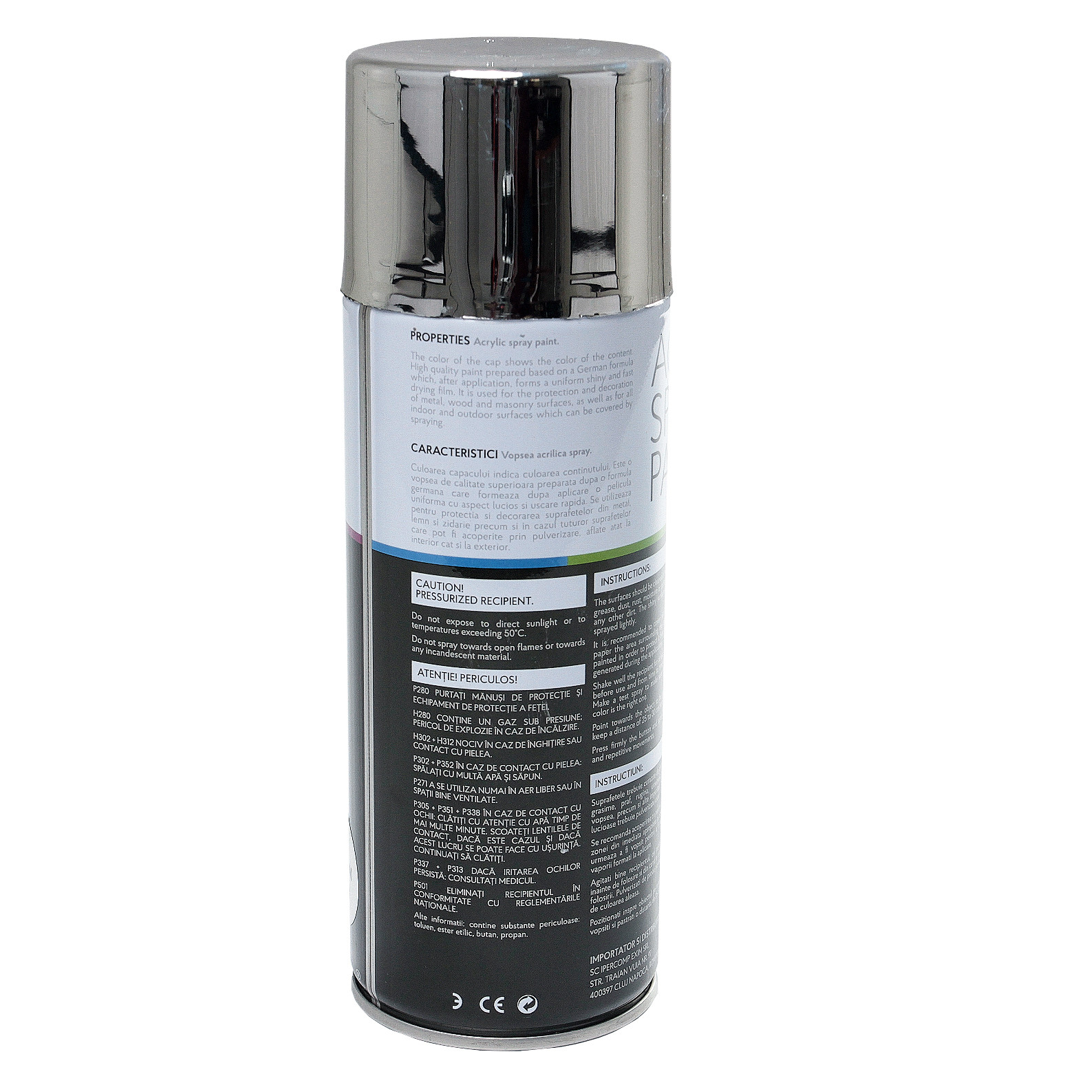 Noxaro Acryl Lackspray Chrom 029 Chromspray 450 ml