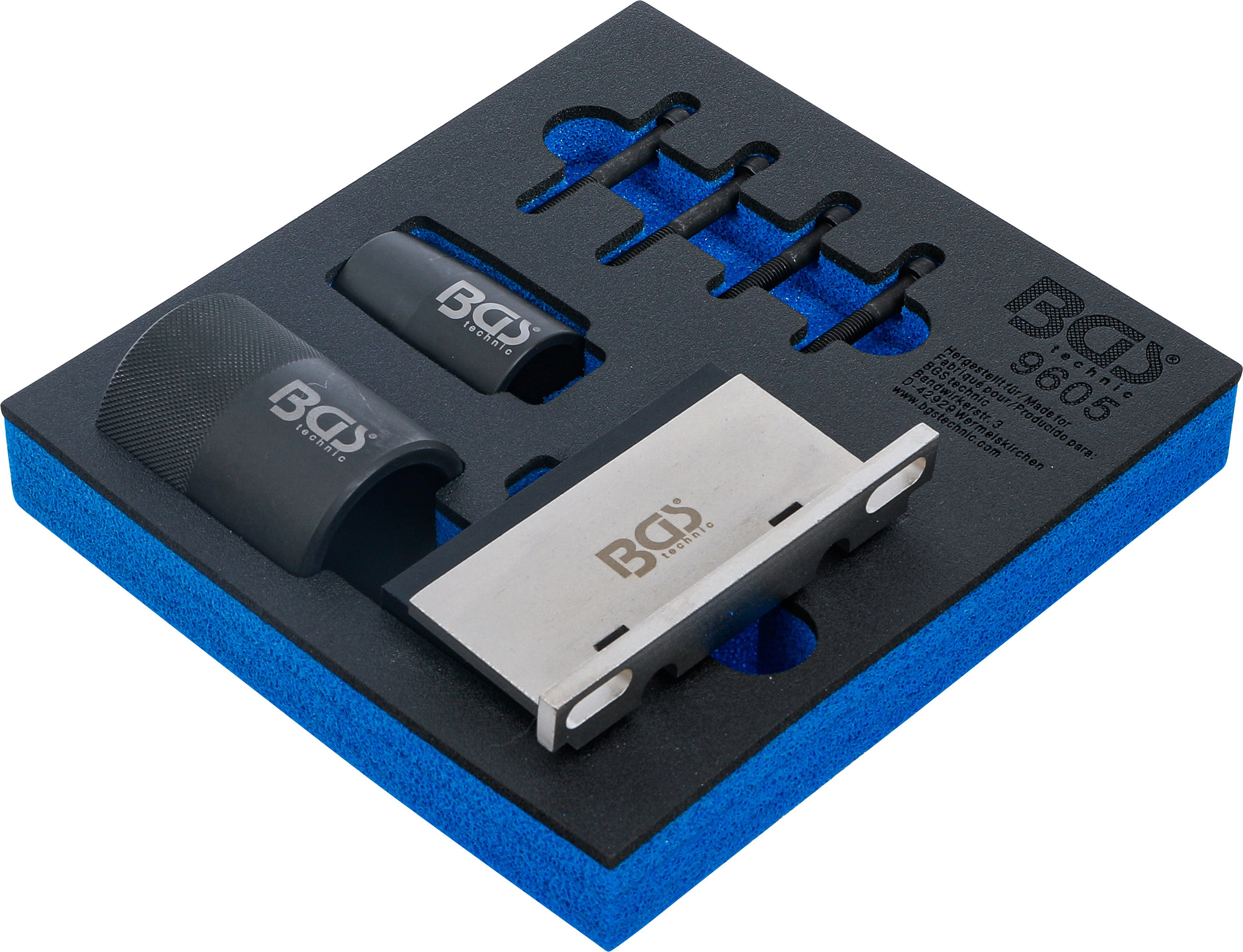 BGS Werkstattwageneinlage 1/6: Nockenwellen-Haltewerkzeug- und Kurbelwellendichtring-Werkzeug-Satz | für Ford, Volvo 2.5 Turbo