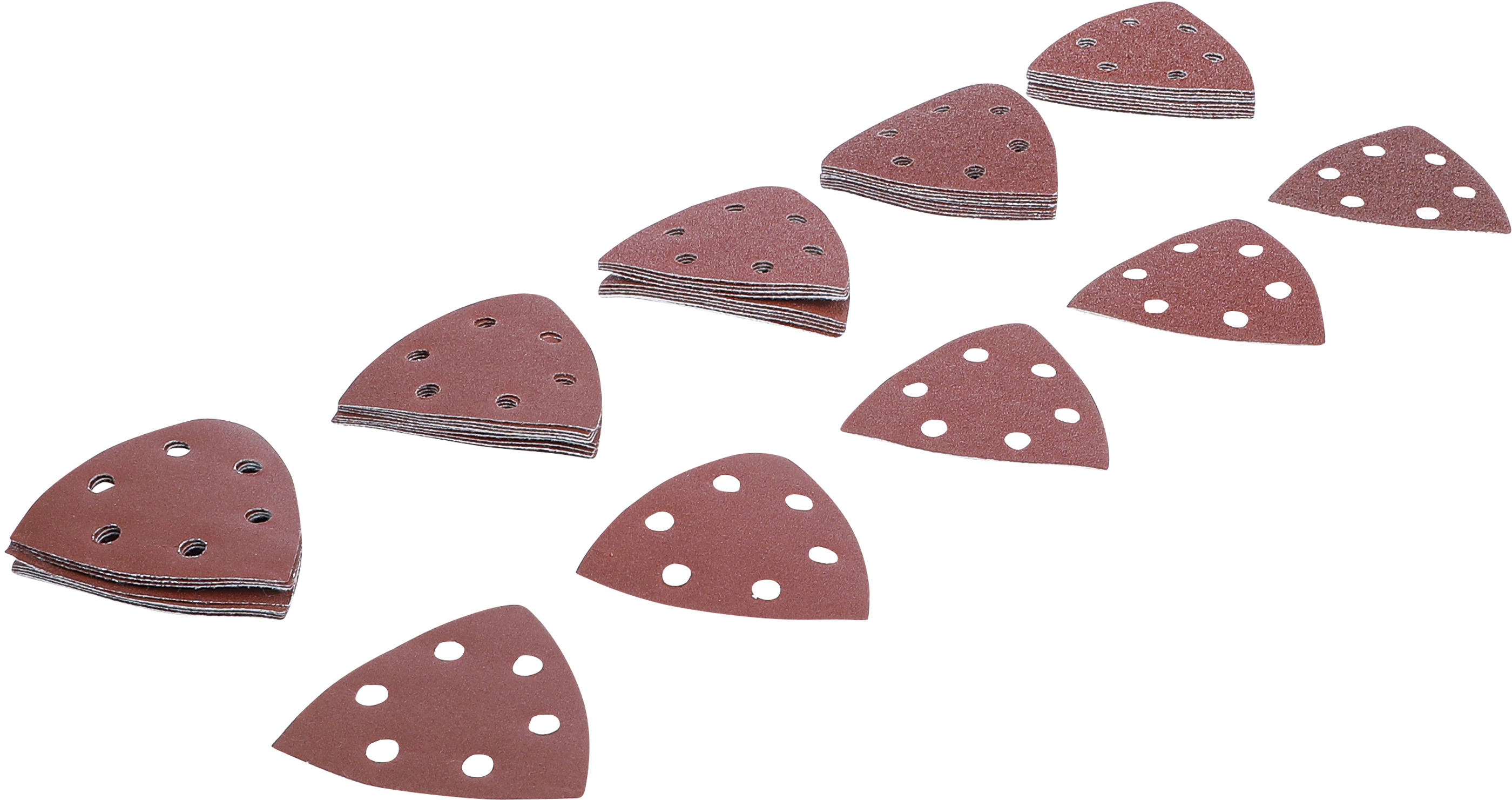 BGS Schleifblatt-Satz für Dreieckschleifer | 95 x 95 mm | K 40 - 180 | 50-tlg.