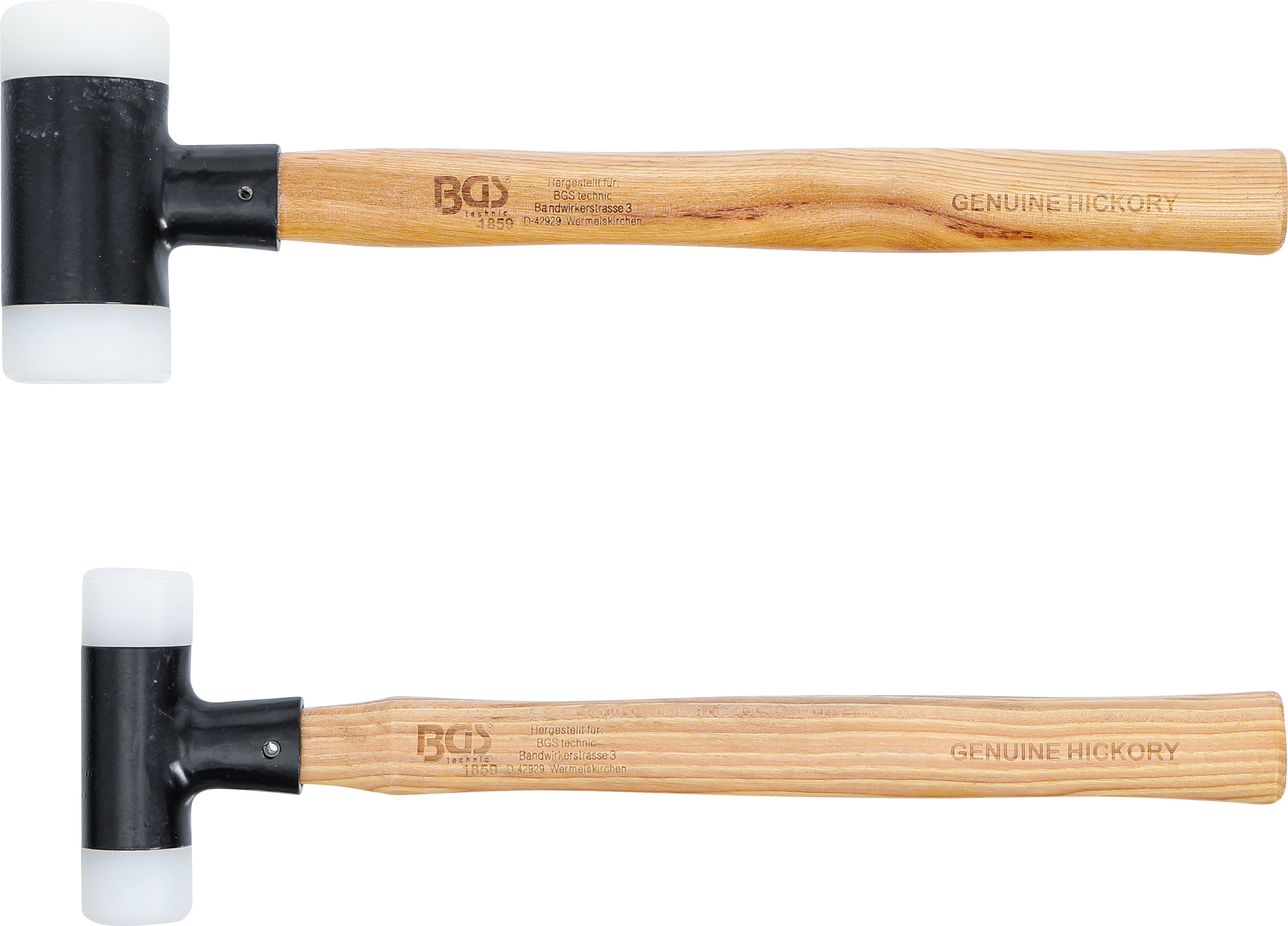 BGS Schonhammer-Satz | Hickory-Stiel | rückschlagfrei | Ø 30 / 45 mm | 300 / 550 g | 2-tlg.